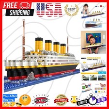 Titanic Ship Model Building Block Set, 3D Puzzle Sets DIY Educational Toys, B...