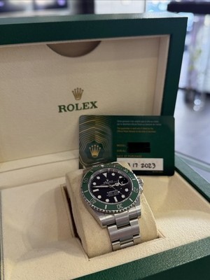 rolex submariner 41mm green bezel kermit/Starbucks 2023 Box And Card.