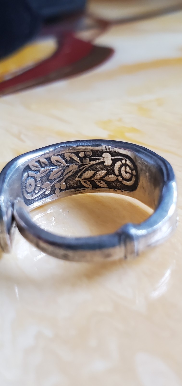 Vintage  Silver  Wrap Ring - image 4