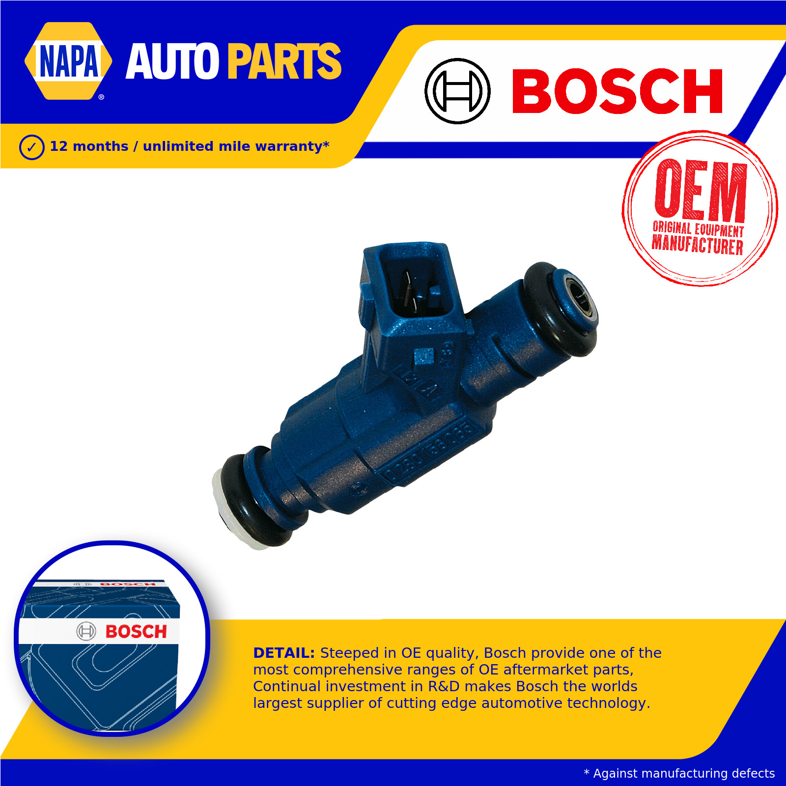 Petrol Fuel Injector 0280156065 Bosch Nozzle Valve 06B133551M EV6E Quality New