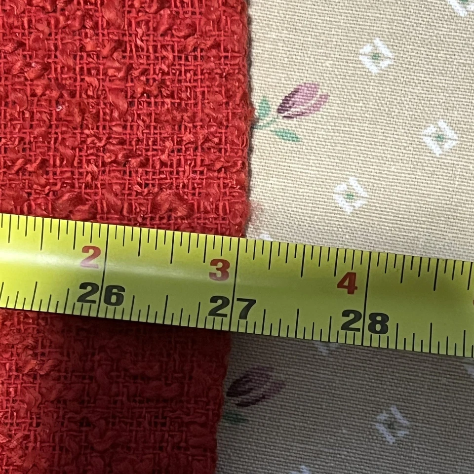 Zara Blazer Womens Medium Red Double Breasted Boucle Tweed Silver Crest Buttons - Image 4 of 4