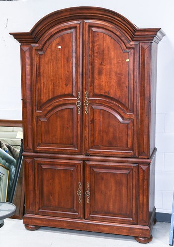Vernacular Style Cherry Linen Press office closet