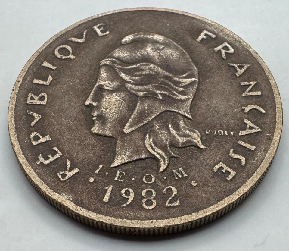 1982 French Polynesia 100 Francs Coin -Polynesie Francaise - 1,000,200 Minted - Image 3 of 4
