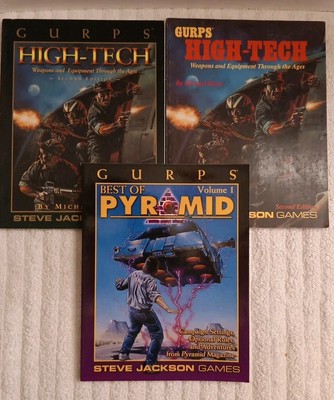 SJG GURPS 1st-3rd Ed Best of Pyramid #1 Steve Jackson & High Tech Weapons 1st2nd