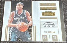 2017/18 Panini Contenders Hall of Fame Contenders #2 Tim Duncan Spurs