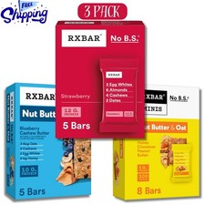 RXBAR Strawberry, Peanut Butter, Nut Butter  Oat Protein Bars Gluten-Free 15 Ct