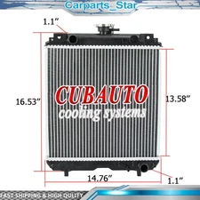 Aluminum Core Radiator For Kubota U20 U25-3 U25-3S U25S #RB41142300 #RB411-42300