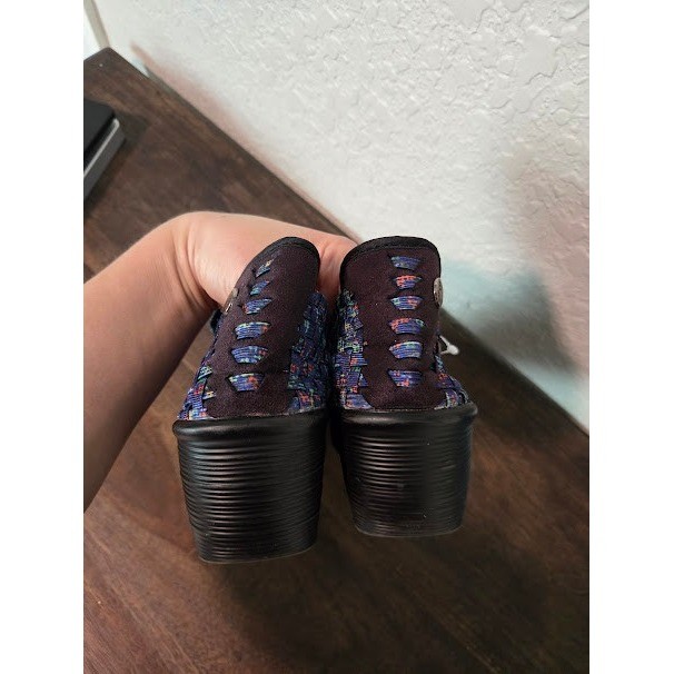 Bernie Mev Blue Printed Wedges View 3