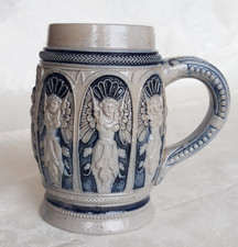 SUPERBE CHOPE A BIERE EN GRES ALLEMAND