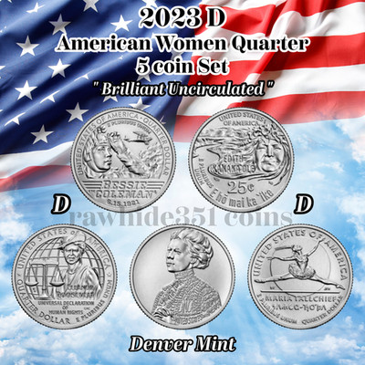 2023 P  American Women Quarter 'BU' (5 Coin) Set