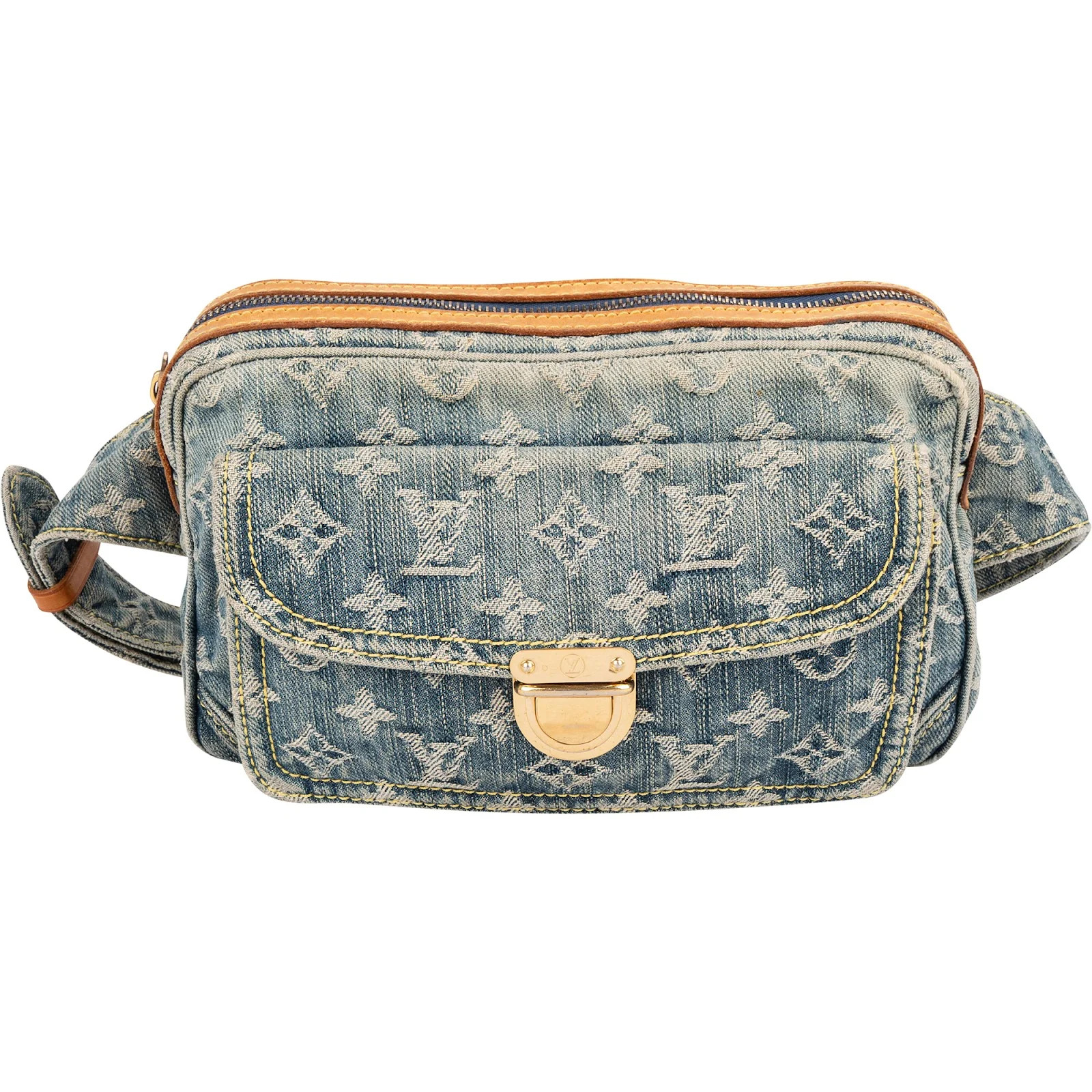 Louis Vuitton Monogram Denim Crossbody Bum Bag Bag