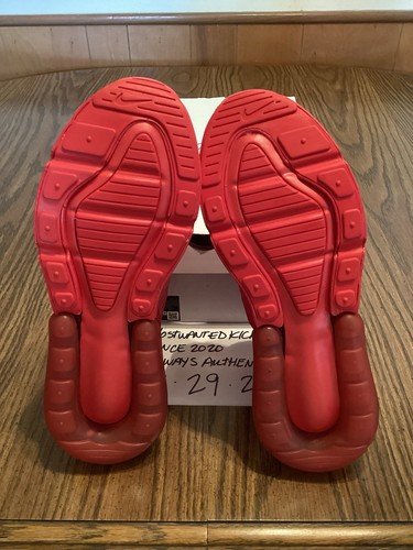 DS 2022 Nike Air Max 270 Triple Red University Red Men’s Size 9.5 - Picture 8 of 11