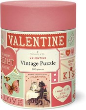 Cavallini Papers  Co. Vintage Valentine 500 Piece Puzzle