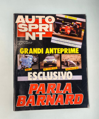 AUTOSPRINT 46-1987 NANNINI-BENETTON-MANSELL-PIQUET-BOBY RAHAL-DALLARA-PEUGEOT