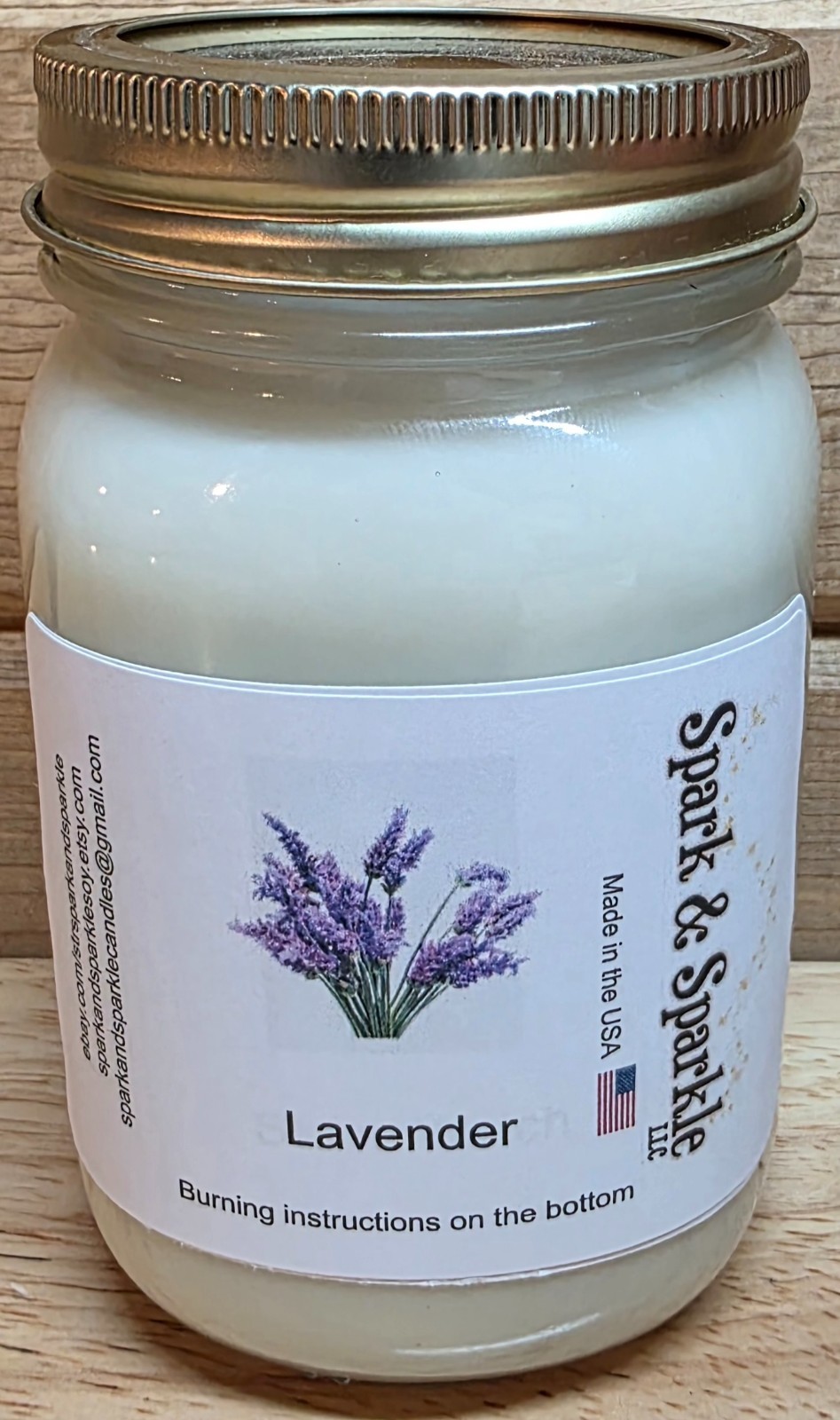 16oz Jar candle, Max Scented 100% Soy Wax over 100 Scents