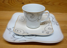 Chateau Van Well Wellco-Design Kaffeegedeck Kuchenteller Kaffeetasse Untertasse