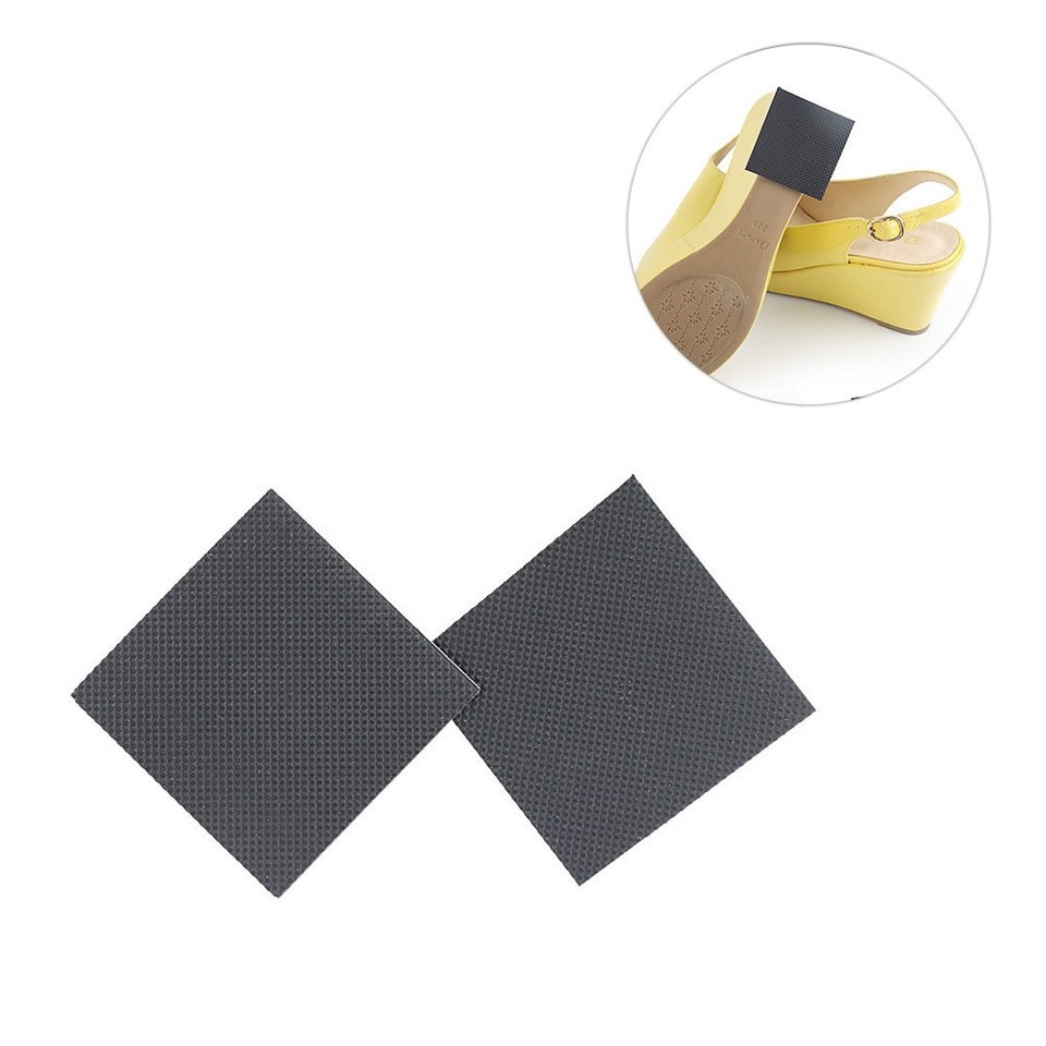 Square Pyment Sticker 5 Pairs Black Resin Shoe Sole Pads 6.5 cm Square Non Stickers | eBay ...