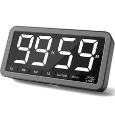 7.8 Inch Digital Timer Magnetic LED Kitchen Classroom Rechargeable USB C 99 H...