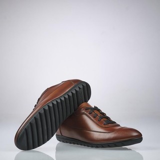 Halbschuhe Herren Gr. 42 Cognac Franz Gustav