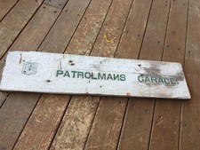 VINTAGE U S FOREST SERVICE WOOD SIGN PATROLMANS GARAGE