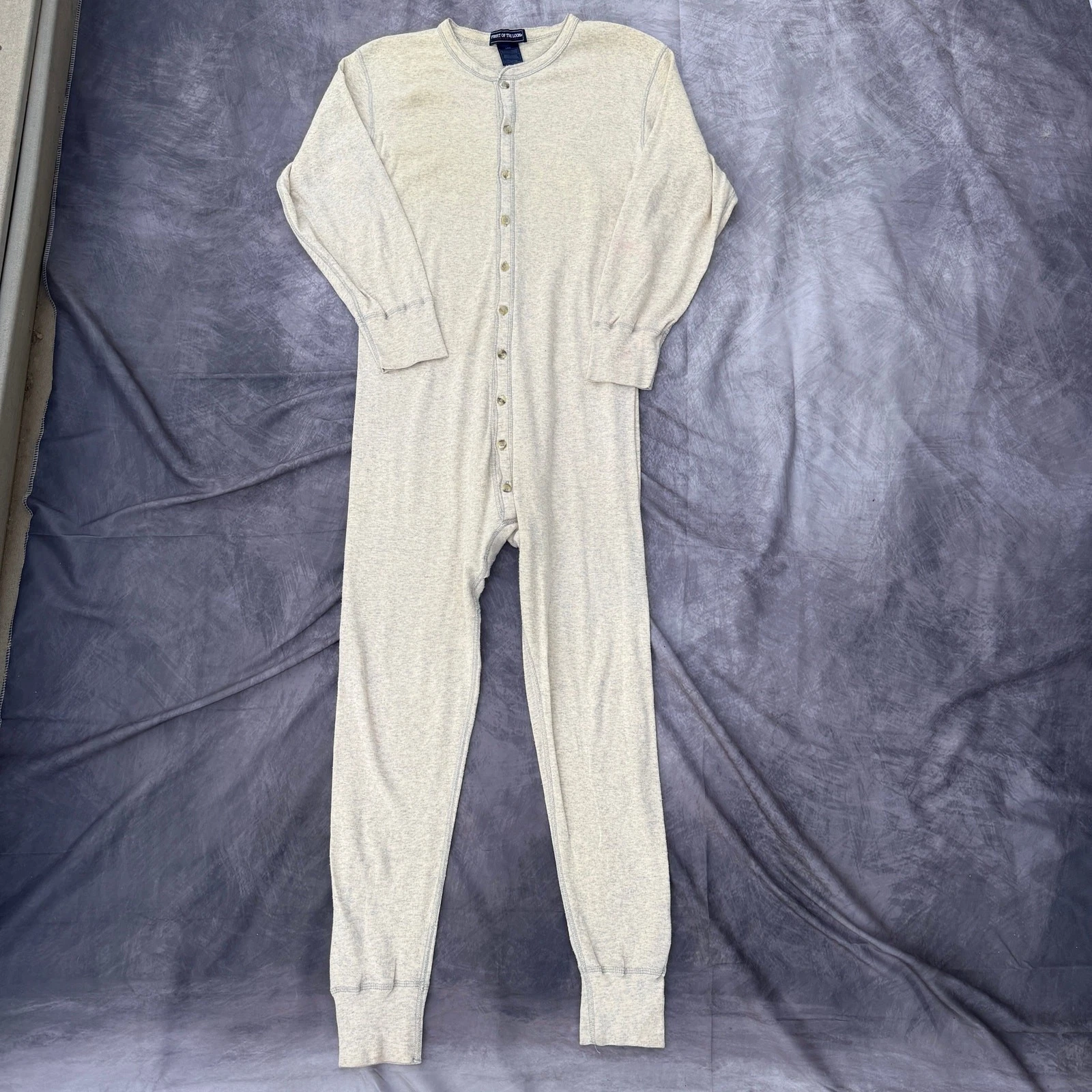 Men's Fruit of the Loom Loungewear Henley Long Johns Full Thermal Under Layer L