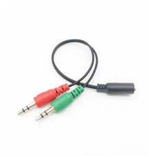 B.SESEN 3.5mm Audio Adapter, Y Splitter Headphone Splitter Headphone Microphone