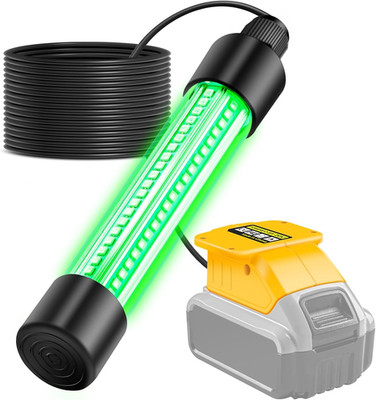 LED Underwater Fishing Light Compatible with for Dewalt 20V Battery, 1300 Lumens