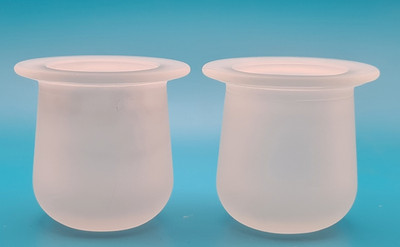 Partylite Kerzenhalter  Zwillinge Gemini gefrostet Ersatzgläser