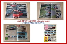 Audi 80 16V mit 137PS Literaturpaket - 3 komplette Zeitschriften