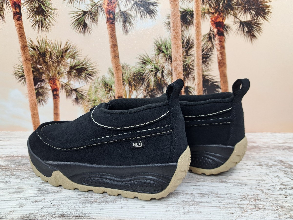 Nike ACG IZY Shoes Black Gum Moccasin Slip On FV4317-002 Men's