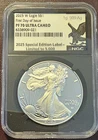 2025 W Silver Proof American Eagle NGC PF70 UC FDI Black Core - 1 Of 5000 Label