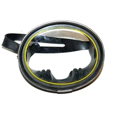 Vintage  Dolfino Tempered  Glass 5MM  Mask Black Rubber