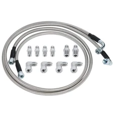 	6AN 52" Transmission Fluid Oil Cooler Hose Line kit for GM Chevy Ford GMC Bu...