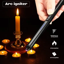 Electric Lighter Arc USB Rechargeable Candle BBQ Electronic Windproof Kitchen