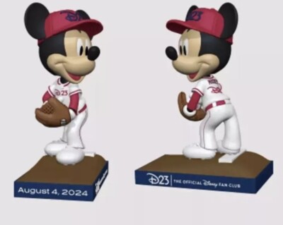 Disney Mickey Mouse D23 Baseball Bobblehead Rare, New Sealed, LA