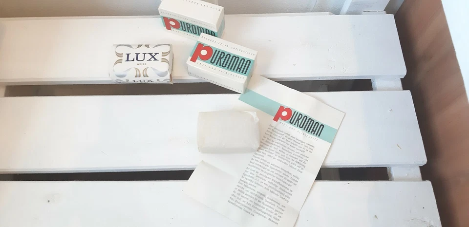Vintage Seife Packung Puroman Lux Arztseife ca.70 Jahre Klinikseife - Bild 2 von 4