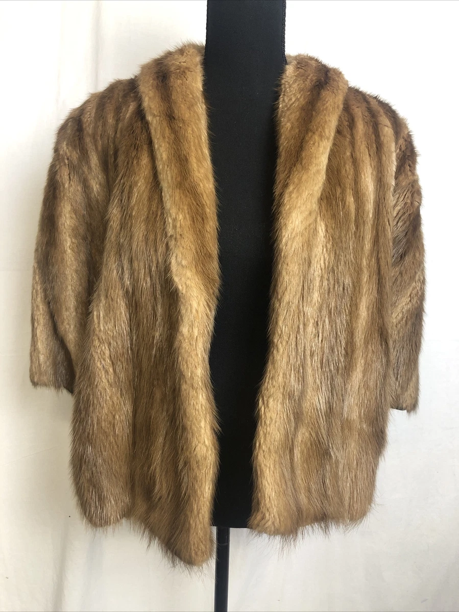 Penguin Fur Shop Women's Vintage Mink Fur Cape Jacket Size S | eBay