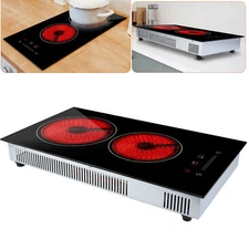 iMounTEK Dual Induction Cooktop 2 Burner 1900W Electric Stove Sensor Touch Timer
