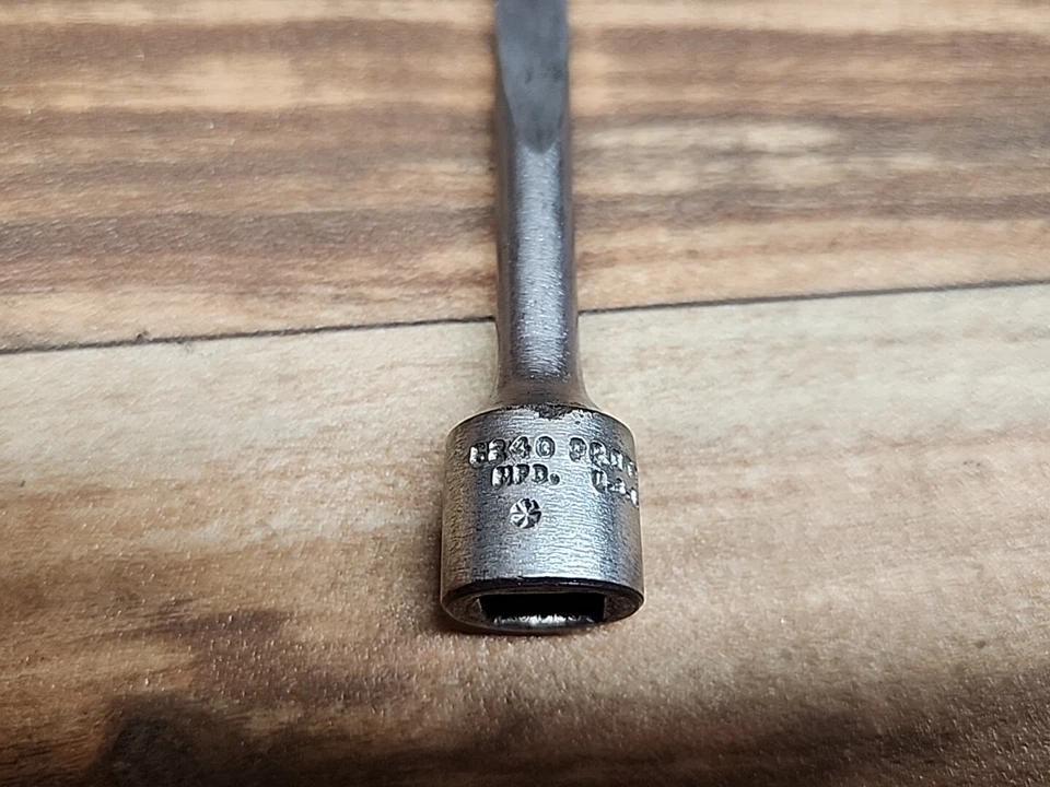 Vintage PROTO Professional 5240 Flat Head Socket Driver 3/8" Drive USA Chrome - Image 2 of 4