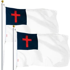 Christian Flag 3x5FT 2-Pack Printed Polyester By G128