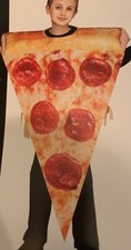 kids Girls Boys Slice of PEPPERONI Pizza Halloween Costume S M L XL Purim NEW