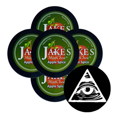 Jake's Mint Herbal Chew Apple 5 Cans & DC Crafts Can Cover