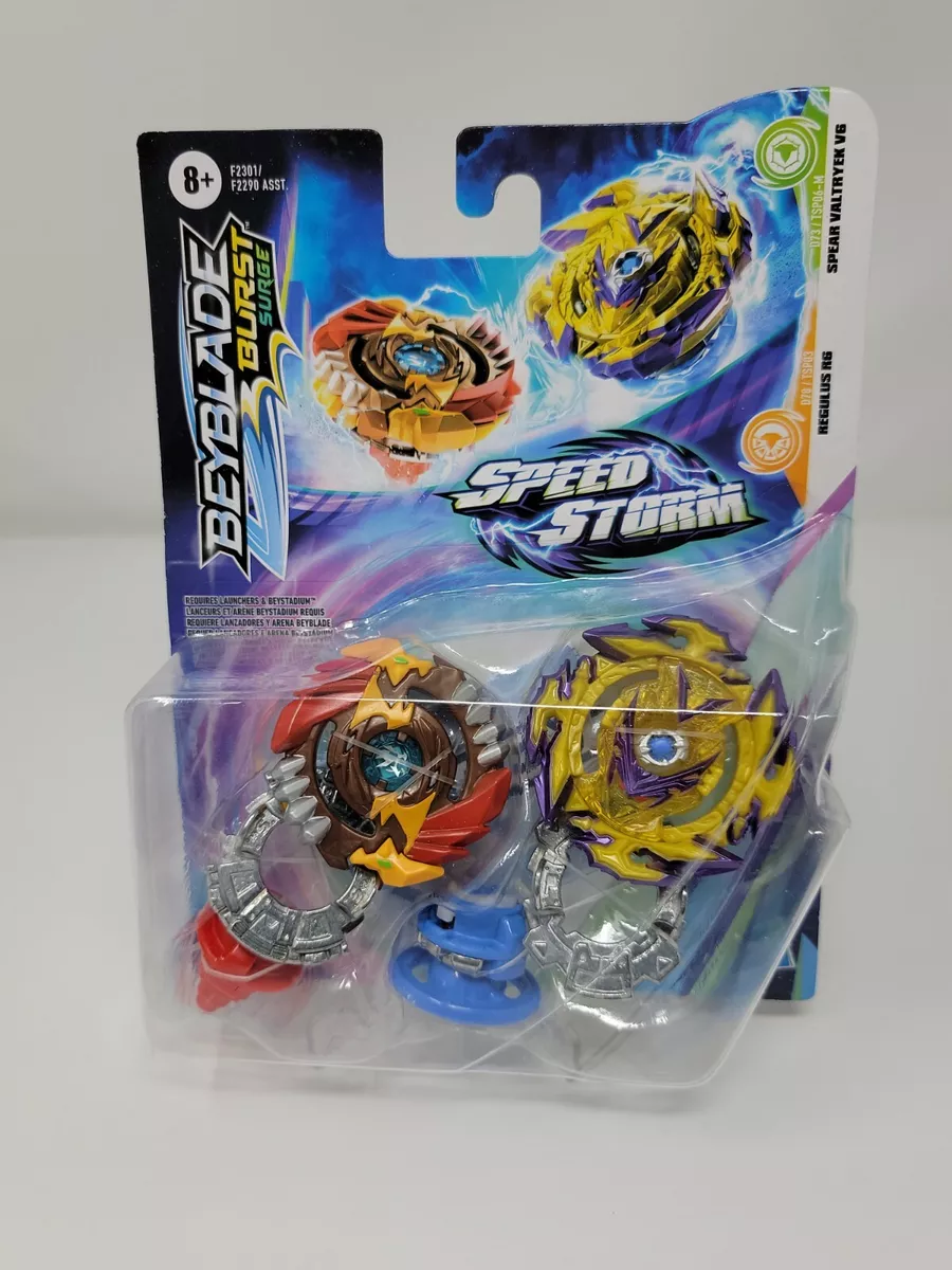 Beyblade Burst Surge Spear Valtryek V6 e Regulus R6 - Hasbro