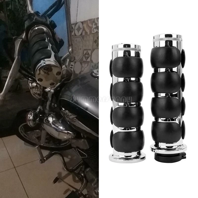 Empuñaduras de manillar de motocicleta de 1" para Honda Shadow ACE Spirit VT 750 1100 VTX 1300 Foto 2 de 4