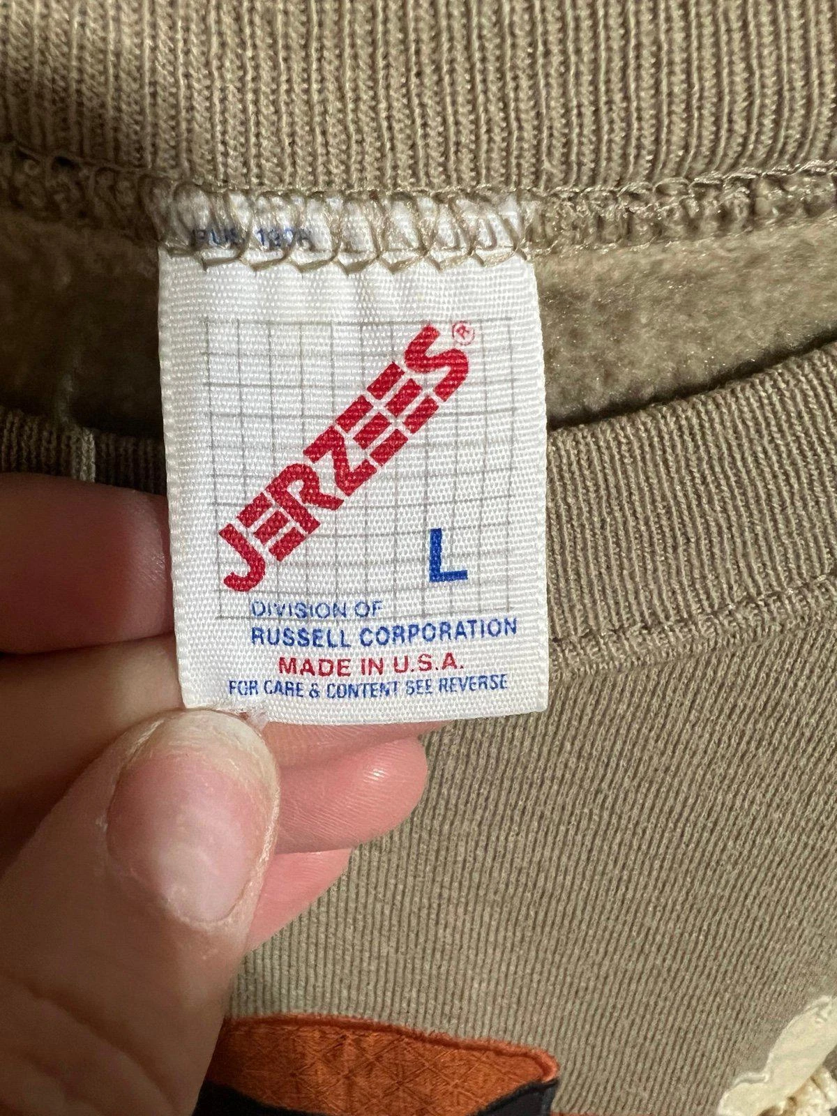 OFF WHITE Felpa Jerzees vintage raccolta scarcrow