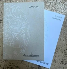 Jaeger-LeCoultre AMVOX 1 - 2005 - Papers SET Booklet Certificate SuperRare NOS!