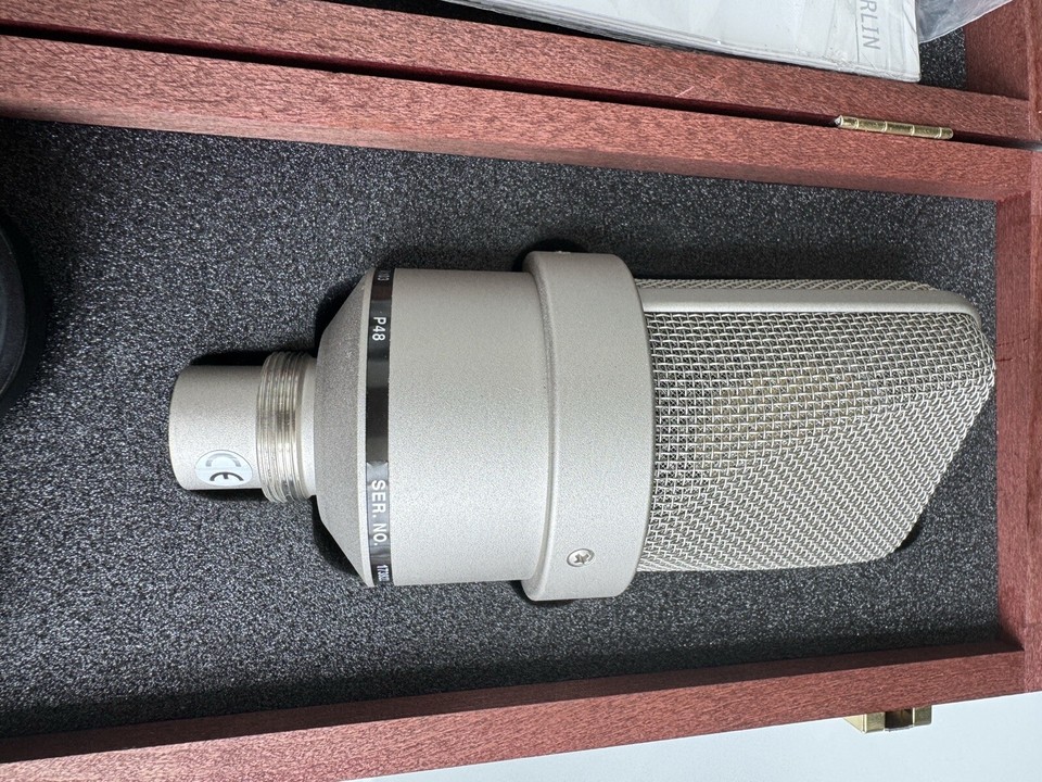 Neumann TLM 103 Condenser Microphone With Hard Wooden Case And Mount eBay
