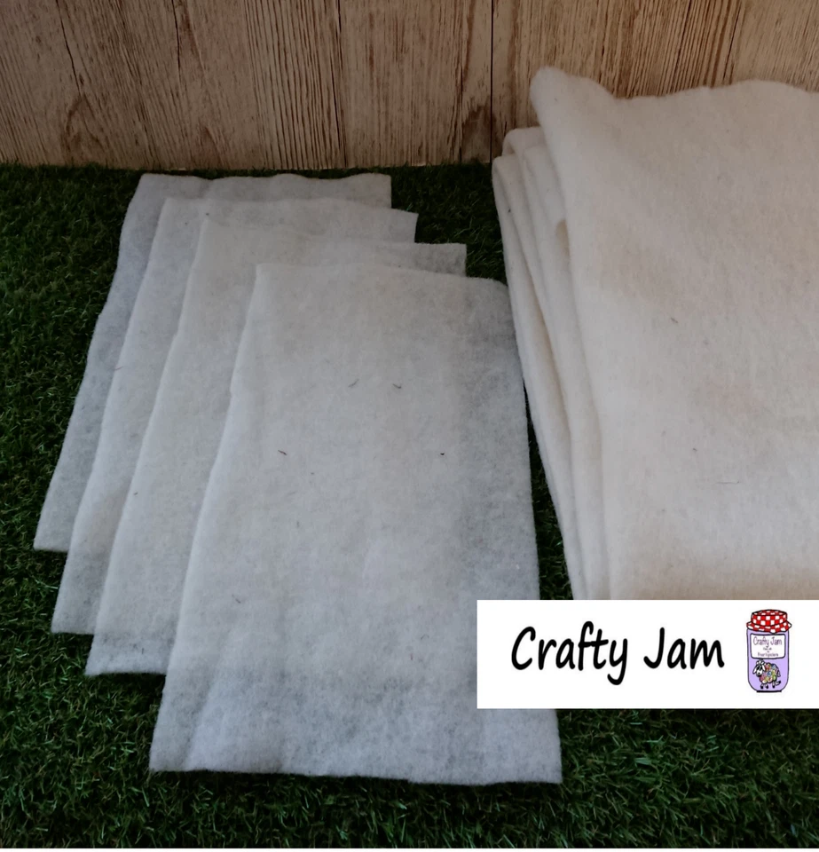 Natural British Breed Prefelt, Needle/Wet Felting Sculpture,3D Craft Etc.