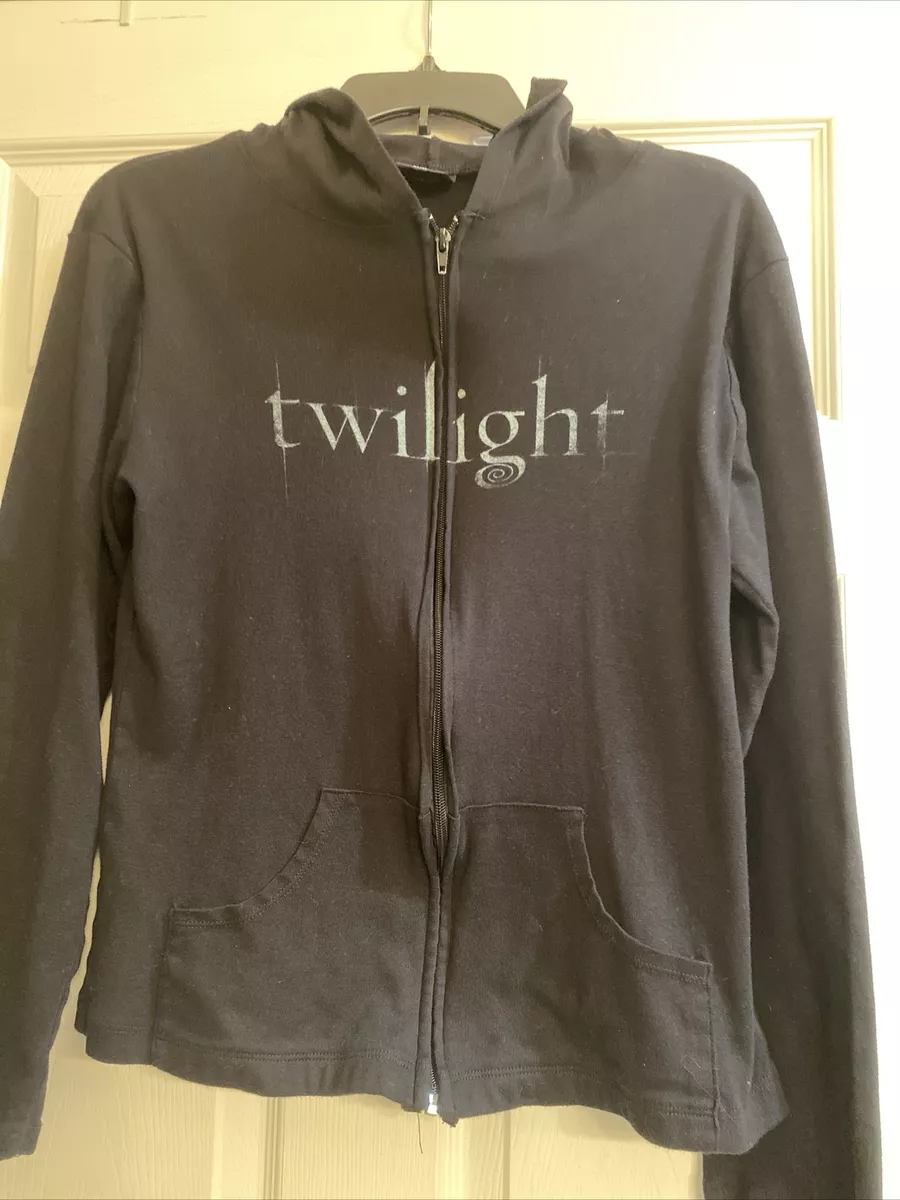 TWILIGHT Movie Official Hoodie With Movie Quote On Back. Size Large Hardly Used