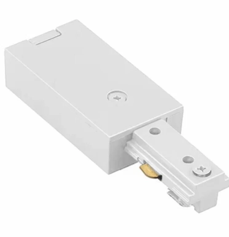 WAC Lighting Live End Power Feed for H-Track Systems HLE-WT R4C